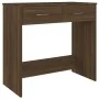 Escritorio de madera contrachapada marrón roble 80x40x75 cm de vidaXL, Escritorios - Ref: Foro24-815476, Precio: 57,21 €, Des...