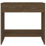 Escritorio de madera contrachapada marrón roble 80x40x75 cm de vidaXL, Escritorios - Ref: Foro24-815476, Precio: 58,89 €, Des...