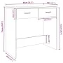 Escritorio de madera contrachapada marrón roble 80x40x75 cm de vidaXL, Escritorios - Ref: Foro24-815476, Precio: 57,21 €, Des...