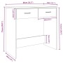 Escritorio de madera contrachapada marrón roble 80x40x75 cm de vidaXL, Escritorios - Ref: Foro24-815476, Precio: 58,89 €, Des...