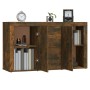 Aparador madera contrachapada color roble ahumado 120x36x69 cm de vidaXL, Aparadores - Ref: Foro24-815492, Precio: 121,48 €, ...
