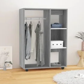 Armario madera contrachapada gris Sonoma 80x40x110 cm de vidaXL, Armarios roperos - Ref: Foro24-815979, Precio: 75,43 €, Desc...
