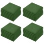 Losetas de goma protección de caídas 24 uds verde 50x50x3 cm en Materiales de construcción | Comprar online en Foru.es