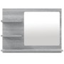 Espejo de baño madera contrachapada gris Sonoma 60x10,5x45 cm de vidaXL, Tocadores de baño - Ref: Foro24-815661, Precio: 42,9...