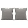 Cojines decorativos 2 uds tela gris claro 40x40 cm de vidaXL, Cojines - Ref: Foro24-349471, Precio: 20,12 €, Descuento: %