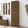 Armario pasillo madera contrachapada roble marrón 55x25x189cm de vidaXL, Armarios roperos - Ref: Foro24-815518, Precio: 118,0...
