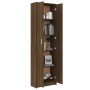 Armario pasillo madera contrachapada roble marrón 55x25x189cm de vidaXL, Armarios roperos - Ref: Foro24-815518, Precio: 121,9...