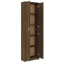 Armario pasillo madera contrachapada roble marrón 55x25x189cm de vidaXL, Armarios roperos - Ref: Foro24-815518, Precio: 121,9...
