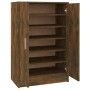 Mueble zapatero madera contrachapada roble ahumado 60x35x92 cm de vidaXL, Zapateros y organizadores de calzado - Ref: Foro24-...