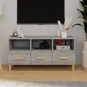 Mueble para TV madera contrachapada gris Sonoma 102x36x50 cm de vidaXL, Muebles TV - Ref: Foro24-817496, Precio: 78,13 €, Des...