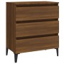 Aparador de madera contrachapada roble marrón 60x35x69 cm de vidaXL, Aparadores - Ref: Foro24-815809, Precio: 79,58 €, Descue...