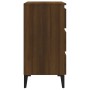 Aparador de madera contrachapada roble marrón 60x35x69 cm de vidaXL, Aparadores - Ref: Foro24-815809, Precio: 79,58 €, Descue...