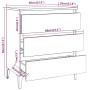 Aparador de madera contrachapada roble marrón 60x35x69 cm de vidaXL, Aparadores - Ref: Foro24-815809, Precio: 79,58 €, Descue...
