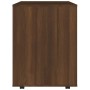 Armario con ruedas madera contrachapada roble marrón 60x53x72cm de vidaXL, Taquillas y armarios de almacenamiento - Ref: Foro...
