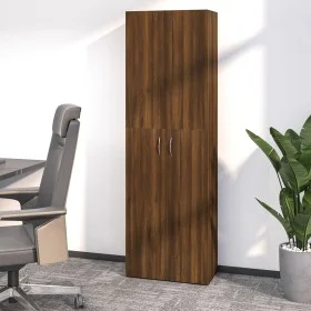 Plywood brown oak office cabinet 60x32x190 cm by vidaXL, Filing cabinets - Ref: Foro24-815281, Price: 125,73 €, Discount: %