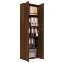 Armario de oficina contrachapado roble marrón 60x32x190 cm de vidaXL, Armarios archivadores - Ref: Foro24-815281, Precio: 125...