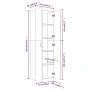 Armario de oficina contrachapado roble marrón 60x32x190 cm de vidaXL, Armarios archivadores - Ref: Foro24-815281, Precio: 125...