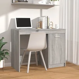 Escritorio de madera contrachapada gris Sonoma 100x50x76 cm de vidaXL, Escritorios - Ref: Foro24-815487, Precio: 77,10 €, Des...