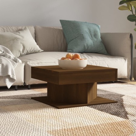 Mesa de centro madera contrachapada roble marrón 57x57x30 cm de vidaXL, Mesas de centro - Ref: Foro24-815944, Precio: 44,24 €...