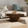 Mesa de centro madera contrachapada roble marrón 57x57x30 cm de vidaXL, Mesas de centro - Ref: Foro24-815944, Precio: 44,24 €...