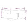 Mesa de centro madera contrachapada roble marrón 57x57x30 cm de vidaXL, Mesas de centro - Ref: Foro24-815944, Precio: 44,24 €...