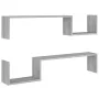 Estantes de pared 2 uds madera gris Sonoma 100x15x20 cm de vidaXL, Estantes y estanterías - Ref: Foro24-815934, Precio: 23,76...