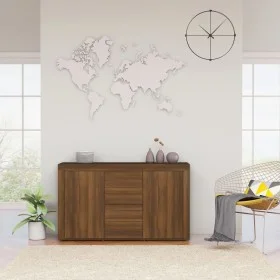 Aparador de madera contrachapada marrón roble 120x36x69 cm de vidaXL, Aparadores - Ref: Foro24-815494, Precio: 143,59 €, Desc...