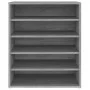 Zapatero de madera contrachapada gris Sonoma 60x35x70 cm de vidaXL, Zapateros y organizadores de calzado - Ref: Foro24-816015...