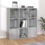 Estantería color gris Sonoma 98x30x98 cm de vidaXL, Librerías y estanterías - Ref: Foro24-815448, Precio: 92,92 €, Descuento: %