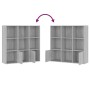 Estantería color gris Sonoma 98x30x98 cm de vidaXL, Librerías y estanterías - Ref: Foro24-815448, Precio: 92,92 €, Descuento: %