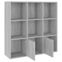 Estantería color gris Sonoma 98x30x98 cm de vidaXL, Librerías y estanterías - Ref: Foro24-815448, Precio: 92,92 €, Descuento: %