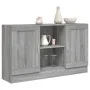 Sonoma gray plywood sideboard 120x30.5x70 cm by vidaXL, Sideboards - Ref: Foro24-815625, Price: 99,58 €, Discount: %