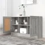 Sonoma gray plywood sideboard 120x30.5x70 cm by vidaXL, Sideboards - Ref: Foro24-815625, Price: 99,58 €, Discount: %