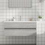 Mueble de lavabo madera de ingeniería gris Sonoma 100x38,5x45cm de vidaXL, Muebles de baño - Ref: Foro24-815658, Precio: 56,8...