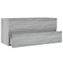 Mueble de lavabo madera de ingeniería gris Sonoma 100x38,5x45cm de vidaXL, Muebles de baño - Ref: Foro24-815658, Precio: 56,8...