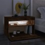 Mueble de TV con luces LED color roble ahumado 60x35x40 cm de vidaXL, Muebles TV - Ref: Foro24-815678, Precio: 47,98 €, Descu...