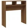 Brown oak plywood console table 78x30x80 cm by vidaXL, Side tables - Ref: Foro24-815938, Price: 35,95 €, Discount: %