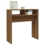 Brown oak plywood console table 78x30x80 cm by vidaXL, Side tables - Ref: Foro24-815938, Price: 35,95 €, Discount: %