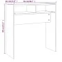 Brown oak plywood console table 78x30x80 cm by vidaXL, Side tables - Ref: Foro24-815938, Price: 35,95 €, Discount: %