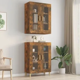 Armario colgante de pared roble ahumado 69,5x34x90 cm de vidaXL, Aparadores - Ref: Foro24-817387, Precio: 84,52 €, Descuento: %