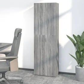 Gray sonoma plywood office cabinet 60x32x190cm by vidaXL, Filing cabinets - Ref: Foro24-815280, Price: 121,21 €, Discount: %