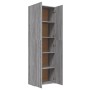 Armario de oficina madera contrachapada sonoma gris 60x32x190cm de vidaXL, Armarios archivadores - Ref: Foro24-815280, Precio...