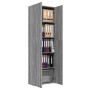 Armario de oficina madera contrachapada sonoma gris 60x32x190cm de vidaXL, Armarios archivadores - Ref: Foro24-815280, Precio...