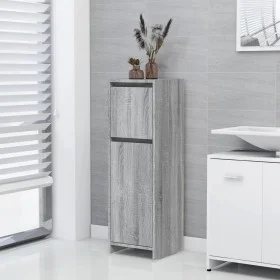 Armario de baño madera contrachapada gris Sonoma 30x30x95 cm de vidaXL, Muebles de baño - Ref: Foro24-815553, Precio: 52,16 €...