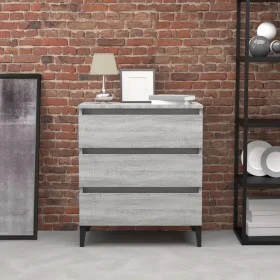 Sonoma gray plywood sideboard 60x35x69 cm by vidaXL, Sideboards - Ref: Foro24-815808, Price: 69,38 €, Discount: %