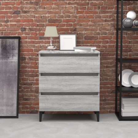 Aparador de madera contrachapada gris Sonoma 60x35x69 cm de vidaXL, Aparadores - Ref: Foro24-815808, Precio: 70,34 €, Descuen...