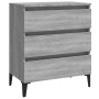 Aparador de madera contrachapada gris Sonoma 60x35x69 cm de vidaXL, Aparadores - Ref: Foro24-815808, Precio: 70,34 €, Descuen...