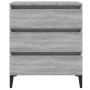 Aparador de madera contrachapada gris Sonoma 60x35x69 cm de vidaXL, Aparadores - Ref: Foro24-815808, Precio: 70,34 €, Descuen...