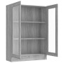 Vitrina madera contrachapada gris Sonoma 82,5x30,5x115 cm de vidaXL, Librerías y estanterías - Ref: Foro24-815619, Precio: 94...