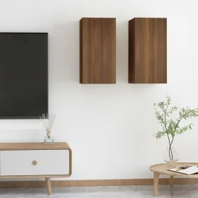 Muebles para TV 2 uds madera roble marrón 30,5x30x60 cm de vidaXL, Muebles TV - Ref: Foro24-815746, Precio: 41,42 €, Descuent...